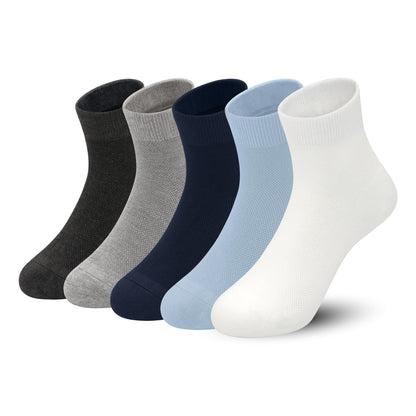 SERISIMPLE Kids Viscose Bamboo Above Ankle Socks Breathable Thin Summer Crew Comfortable Mesh Girls Boys Socks 5 Paris (US Alpha Medium Regular Assorted2)